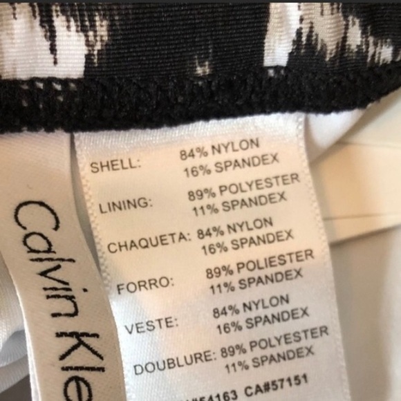 Calvin Klein Jag Leopard Print One Piece Swimsuit - Picture 6 of 7